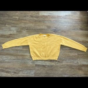 Yellow PacSun Cropped Sweater